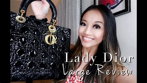 large lady dior review|Lady Dior mini vs small.